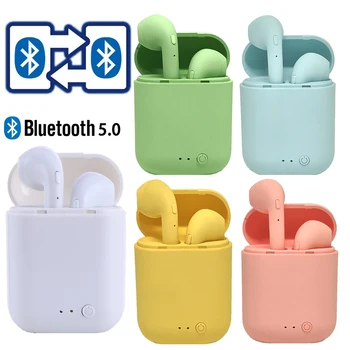 Mini TWS Traadita Kõrvaklapid 5.0 Bluetooth Kõrvaklapid Matt Earbuds Peakomplektiga Juhtmeta Kõrvaklapid xiaomi iphone Laadimine Box
