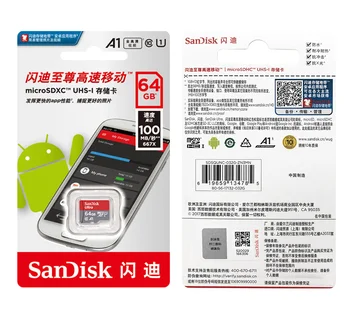 SanDisk Ultra A1 Microsd Mälukaardi 256GB 128GB 64GB 32GB 16GB microSDHC/SDXC UHS-I U3 v30 eluviis kodukinosüsteemid TF Card micro sd cartao de memoria