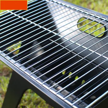 Väljas roostevabast terasest X-kujuline grill raami portable folding suur grill süsi ahi, õues siseruumides grill vahendid