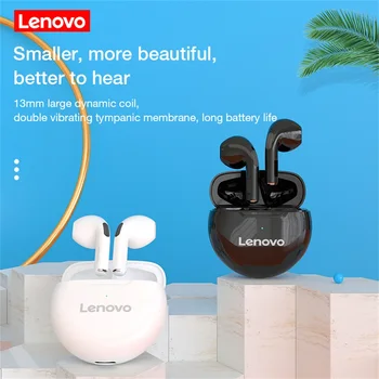 Lenovo LivePods HT38 TWS Bluetooth Kõrvaklapid Mini Wireless Earbuds koos Mic iPhone Xiaomi Sport Veekindel 9D Stere Kõrvaklappide