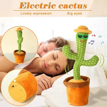 2021 Uus Wriggle Tantsu Cactus Laulda Elektrooniline -, Plüüš-Mänguasi, Teenetemärgi Lapsed Naljakas Väikelaste Haridus Mänguasjad