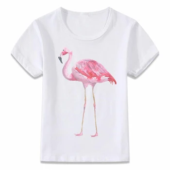 Lapsed Riided T-Särk Roosa Flamingo Laste T-särk Poistele ja Tüdrukutele Väikelapse Särgid Tee oal030
