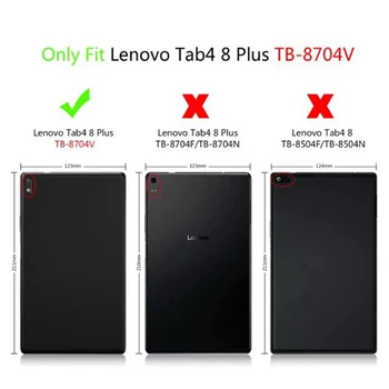 Ultra Slim Pehme, Räni Puhul Lenovo TAB 4 8 Plus tagakaas Lenovo TAB 4 8 Plus TB-8704N TB-8704F kate + FilmPen