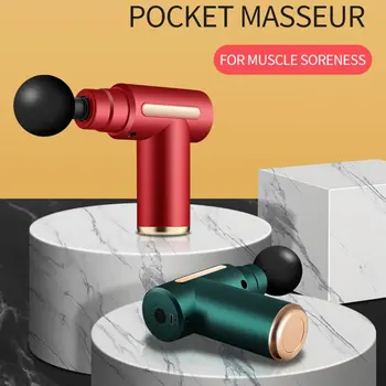 Pocket Mini Electric Massaaž Relv 3200 kiirus Fascial Relv Lihase Massager Kaasaskantav Sügav Löökpillid Massaaž Leevendab Valu Tööriist