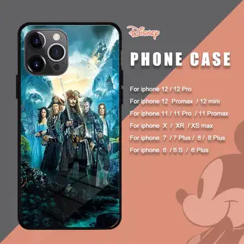 Disney Kariibi mere Piraadid Telefoni Juhul Karastatud klaas Iphone 11 Pro Max 12 mini Xs 7 8 PLUS 6s XR