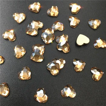 Swarovsky Kuuma Südame-Kujuline Nail Art Kive 14 Värvide Peen Kristalne Kivi Kivi Küünte Võlusid 3D Ehted Teemant