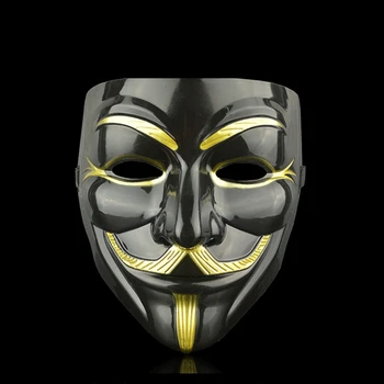 Halloween Filmi Teema Maskid Cosplay V for Vendetta Häkker Mask Anonüümseks Guy Fawkes Jõulud Täiskasvanud Laps Pidulik Maskeraad