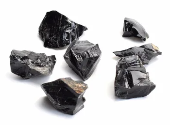 Hulgi-1 Tk Töötlemata Raw Black Rainbow obsidian töötlemata looduslik töötlemata kivi,umbes 30-45mm