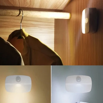 0,5 W LED Night Light Motion Sensor Intelligentne Traadita Avarii Lamp Magamistoas Kapp Kerge Keha Induktsiooni Trepp, Koridor Lamp