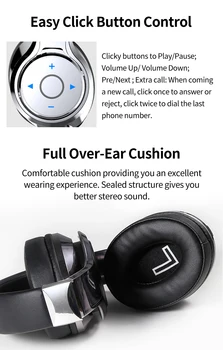 SELOOTES B22 Stereo Bluetooth Kõrvaklapid Juhtmeta Peakomplekti Bass Kõrvaklapid Kõrvaklapid Mikrofoniga, Telefonid, Arvuti