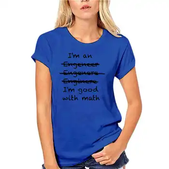 Trükitud Meeste T-Särk Puuvillane Lühikesed Varrukad ma olen Hea Matemaatika (ma olen Insener) T-Särk(1) Naiste Tshirt T-särgid