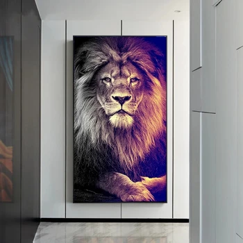 Lõvi metsloomade lion king Lõuend Kunsti Maali Plakatid ja Pildid Cuadros Seina Art Pilt elutuba Home Decor
