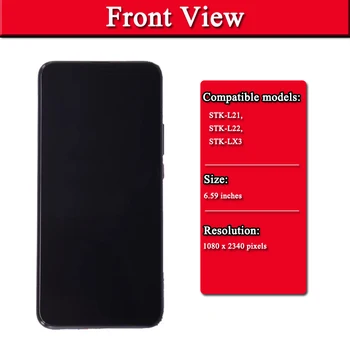 6.59 tolli Originaal Ekraan Huawei Y9 Peaminister 2019 LCD Puutetundlik Ekraan 10 touch Digitizer Assamblee Raami P smart Z Ekraan