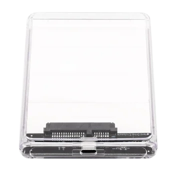 Läbipaistev Tüüp-C SATA Välise Kõvaketta HDD Ketta Ruum Juhul Shell Katta 2,5 inch SATA OTSEKORRALDUSTE HDD Toetada 2TB hot müük