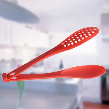 Multifunktsionaalne Leib Clip Nailon Salat Clip Mini Toidu Serveerimine Tangid Kodune Köök, Baari Tarvikud (Punane)