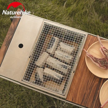 Naturehike Kaasaskantav Roostevabast Terasest BBQ Grill Non-stick Kokkuklapitavad Grill Õues Piknik, Telkimine Vahend Süsi Väli Ahi