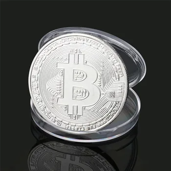 Kullatud Bitcoin Mündi Laekuva Kingitus Casascius Natuke Mündi BTC Mündi ja Kunsti Kogumine Füüsilise Kulla Mälestusmündid