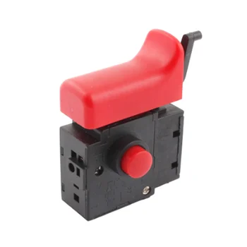 6A 250V 5E4 Lock on Võimu Vahend Electric Drill Vallandada Lüliti Must Punane FA2-6/1BEK