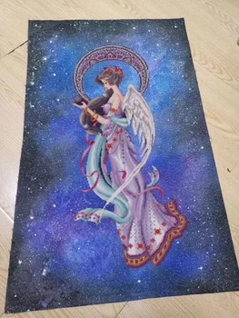 Kunsti-käsi-värvitud käsitsi maalitud rist-piste lapiga beaded metallniidiga cross-stitch komplekt MD ingel stiile ristpistes komplekt