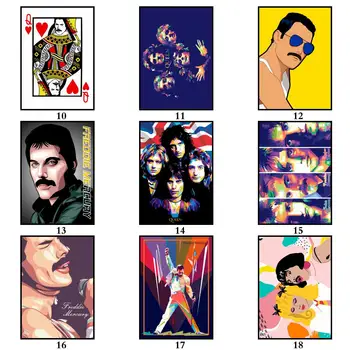 50 Kujunduse Freddie Mercury Whitepaper Plakat Rock Laulja HomeDecal Maali Seina Kleebis Kohvi Maja Baar
