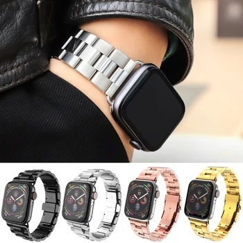 Rihm Apple watch band 44mm 40mm iWatch bänd 38mm 42mm Roostevaba Teras metallist watchband käevõru Apple vaadata Serie 3 4 5 se 6