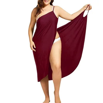 5XL Naiste Sexy Beach V-Kaeluse Pilduma Kleit 2021 Suvel Rätik Backless Supelrõivad Katta Kuni Wrap Rüü Naine Troopiline Kleidid Pluss Suurus