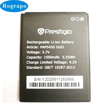 Uus PAP5451 Asendamine Aku Prestigio MultiPhone 5451 DUO / PAP5450 1500mAh Baterij Batterie Mobiiltelefonide Akud