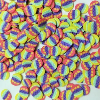 100g Värviline Muna Viilud Polümeer Kuum Savi Sprinkles jaoks Käsitöö DIY Nail Art Teenetemärgi Lima, Muutes Tarvikud: 5mm