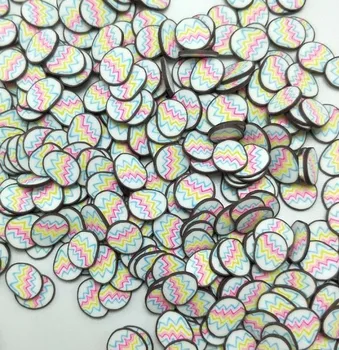100g Värviline Muna Viilud Polümeer Kuum Savi Sprinkles jaoks Käsitöö DIY Nail Art Teenetemärgi Lima, Muutes Tarvikud: 5mm