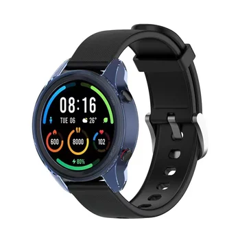 Juhul Xiaomi Mi Vaadata Värv Sport Smart Watch kate kaitseraua Tarvikud Protector TPÜ Katvus Silikoon Ekraani Kaitse