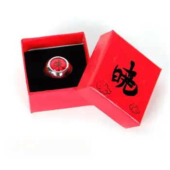 Ninja Ringi Särav Kuu Organisatsiooni Sasuke Uchiha Suke Sharingan Anime Cosplay Ringi Punase Kasti Pakitud Set Box Naiste Mees, Uus