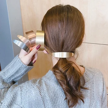 Metallist Juuksenõelad Korea Lihtsad Peakatted Juuste Barrette Klambrid Hobusesaba Omanik Hairband Tüdrukud Juuste Aksessuaarid Naistele Kingitus