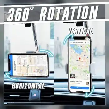Paindlik Auto Hoidikut 360 Kraadi Auto Rearview Mirror Mount Telefoni Hoidik GPS Istme Nutitelefoni Omanik Seista Reguleeritav