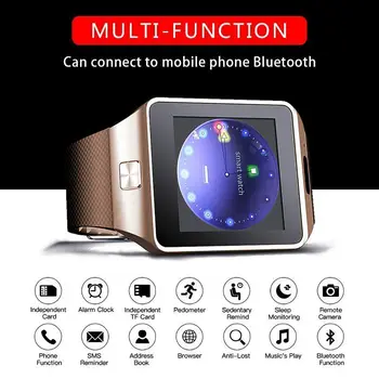 2019 Bluetooth DZ09 Smart Watch Relogio Android smartwatch telefon fitness tracker reloj Smart Kellad subwoofer naised mehed dz 09
