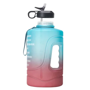 Voilamart 3.78 L 2.2 L Gallon Spordi Vee Pudel Õled Ja Aeg Sm Kaasaskantav Jõusaal läbipaistvast Plastikust Joogivee Pudelid Sport Cup
