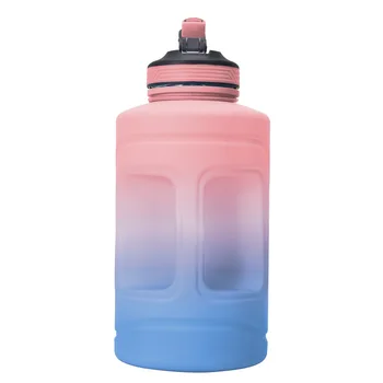 Voilamart 3.78 L 2.2 L Gallon Spordi Vee Pudel Õled Ja Aeg Sm Kaasaskantav Jõusaal läbipaistvast Plastikust Joogivee Pudelid Sport Cup