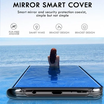 Smart Mirror Flip Case For Samsung Galaxy A50 A51 A71 A12 A32 A21s A52 A31 A70 S8 S9 S10 Lisa 10 9 8 S20 FE Pluss Lite A72 Kate