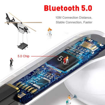 TWS Juhtmeta Peakomplekti inPods i12 Touch Võti, Bluetooth 5.0 Sport Stereo Kõrvaklapid iphone Xiaomi Huawei Samsung Smart Telefonid