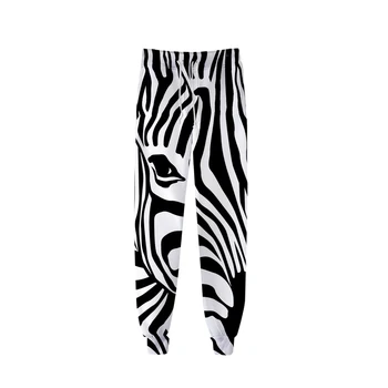 Mood Vabaaja Sörkimine Püksid 3D Harajuku Zebra Sweatpants 2020 Kuuma Tänava Sõbrad Stiilis Meeste / Naiste Suvel Hingavad Püksid