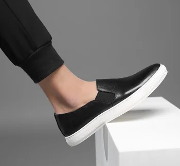 Uus suvine hingav trend jalg meeste kingad kõik-mängu nahast vabaaja juhatuse jalatsid meestele