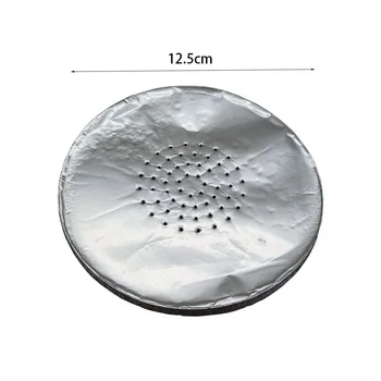 50 Tk/Pakk 0.02 mm Alumiinium Foolium Auk paks jaoks shisha hookah Chicha Narguile Suitsetamine Kaussi precutted