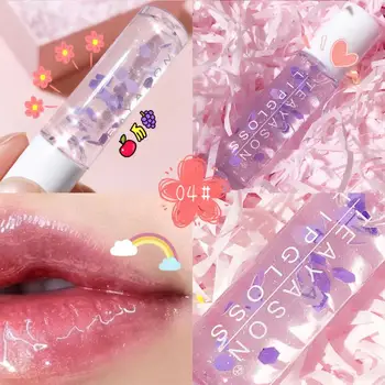 Uus Crystal Virvendama huuleläige Läbipaistev Läikiv Rulli Pall huulepalsam Glasuur Kauakestev Niisutav Plumper Liquid Lip Õli TSLM1