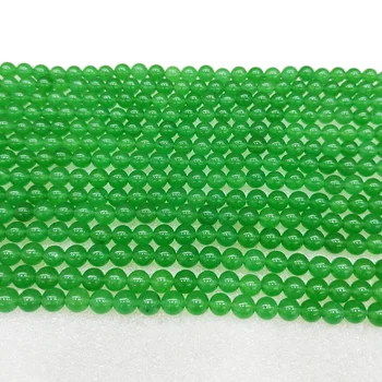 Looduslik Roheline Dongling Lahti Pearl vääris-Kivi, 4-12mm Roheline Dongling Helmed Ehted Kaelakee DIY Käevõru Accessories39cm