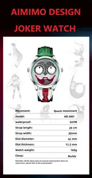 2020 Joker Vaadata Meeste Top Brändi Luksus Mood Isiksuse Sulamist Kvarts Mens Kellad Limited Edition Disain Käekell reloj mees
