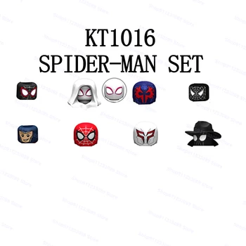 8pcs/komplekt SpiderMan KOMPLEKT Kokku Hoone Plokid, Tellised Superkangelane Mudel Arvandmed Mänguasjad Lastele Kingitusi KT1016