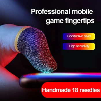2TK Higi-tõend Mängude Sõrme Varruka Mobile Ekraani Game Controller Sweatproof Kindad PUBG COD Aidata artefakt