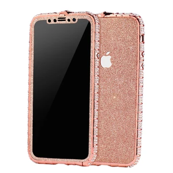 Kaitseraua Diamond Bling Särav mobiiltelefoni Puhul Apple iPhone 11 Pro XS Max XR-X 8 7 6 s 6s Pluss 11Pro Naiste Glitter Coque Kate