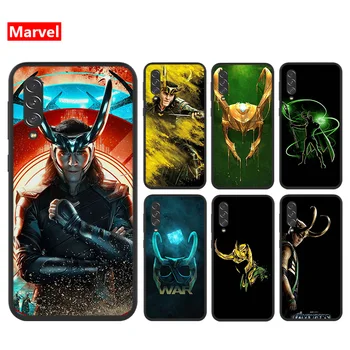 Marvel Avengers Loki Samsung Galaxy A90 A80 A70S A60 A50 A40S A30 A20E A2 Core Pehme TPU Silikoon Musta Katte Telefoni Puhul