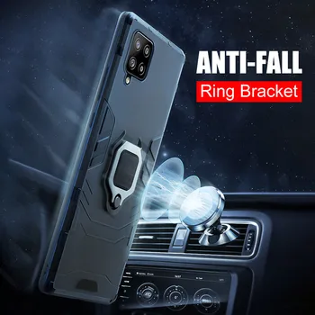 Armor Auto Magnet Omanik Case For Samsung Galaxy A42 A12 A32 A52 A72 5G 42 12 32 52 72 Põrutuskindel Seista Ringi Telefoni Kate