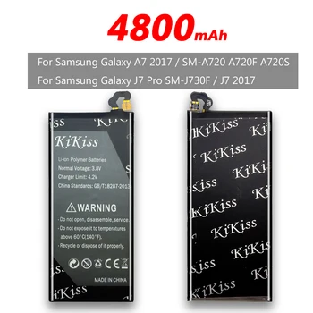 Tasuta Tööriist, 4800mAh Telefoni Aku Samsung Galaxy A7 2017 Versioon A720 A720S A720F/Galaxy J7 Pro J730F EB-BA720ABE +Pala NR.